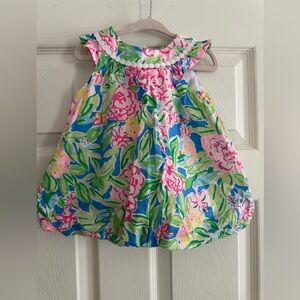 Lilly Pulitzer 
Baby Paloma Bubble Dress
Color: Multi Grove Garden
12-18m